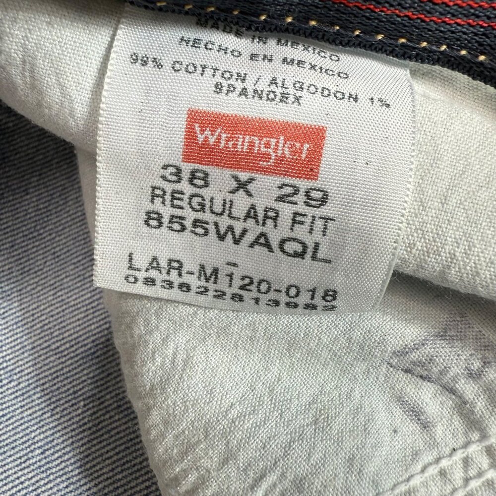 Wrangler Originals Men's Size 38x29 Medium Wash Jeans Relaxed Fit - Picture 6 of 10